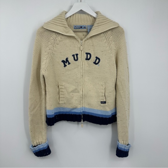 Mudd Sweaters Vintage Y2K Sweater Jacket Size XL Juniors Early 2000s Streetwear - Picture 2 of 7
